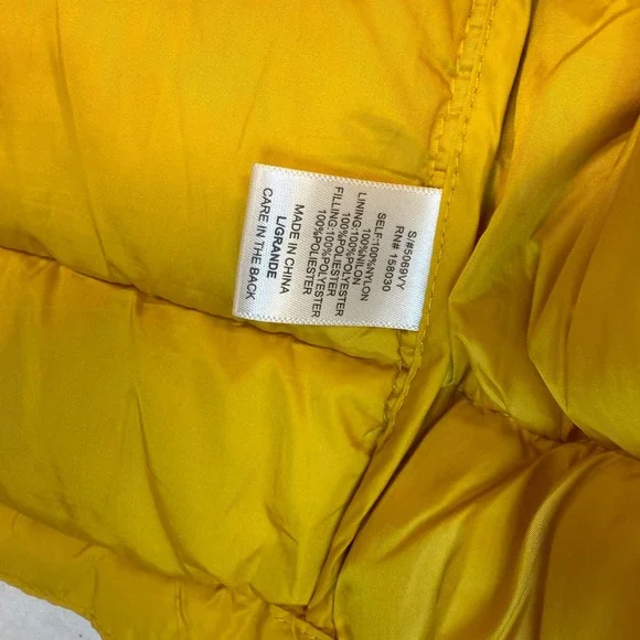 Love Tree Ultra‎ Light Packable Vest Yellow Compact Travel Layering Size L - Picture 9 of 9